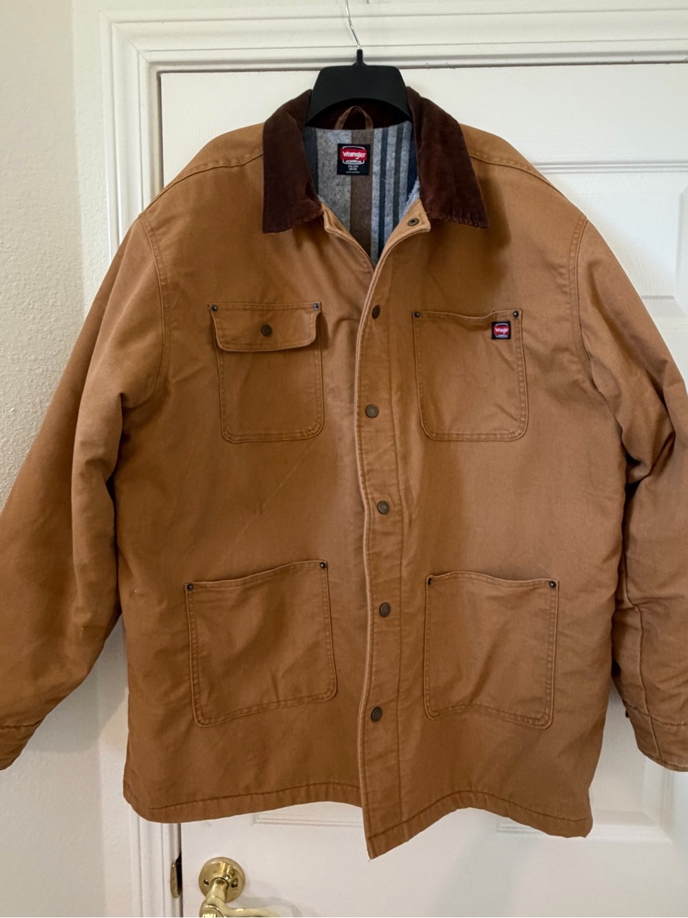 Wrangler Canvas Jacket XXL with Corduroy Collar